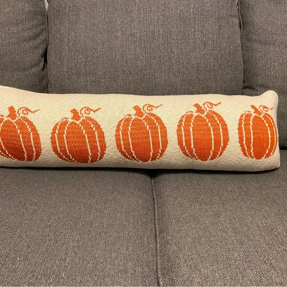 Well Dressed Home Pumpkin Bolster Pillow Cover 32x10